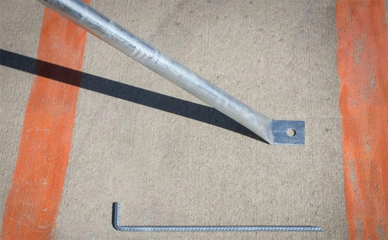 Bouwhek schoor, incl. grondpin